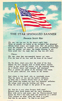The adoption of the Star Spangled Banner as the National Anthem