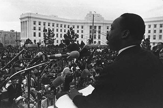 King organized an march the need for a federal voting-rights