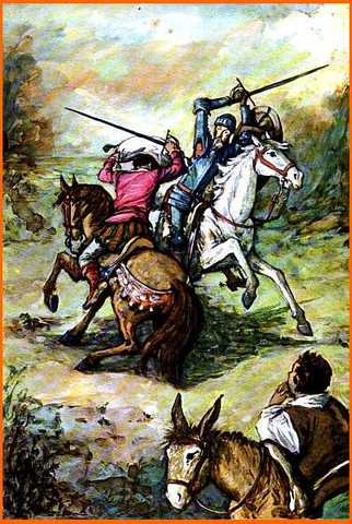 El quijote pelea