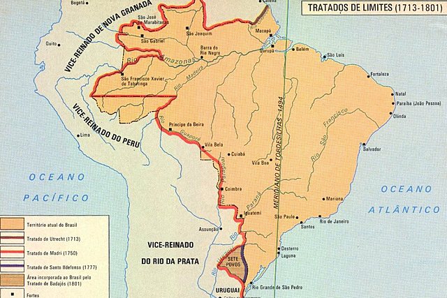 Cesión de las reducciones jesuíticas a Portugal a cambio de la entrega de la colonia de Sacramento