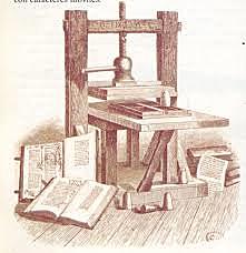 La invenció de l'imprenta per part  de Gutenberg