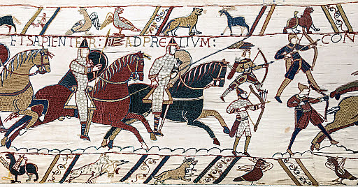 bataille de Hastings&nbsp;: Guillaume de Normandie devient roi d’Angleterre.