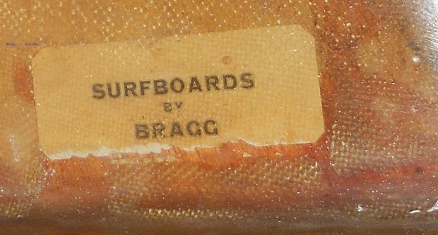 The first fiberglass and foam surf board brought to the UK