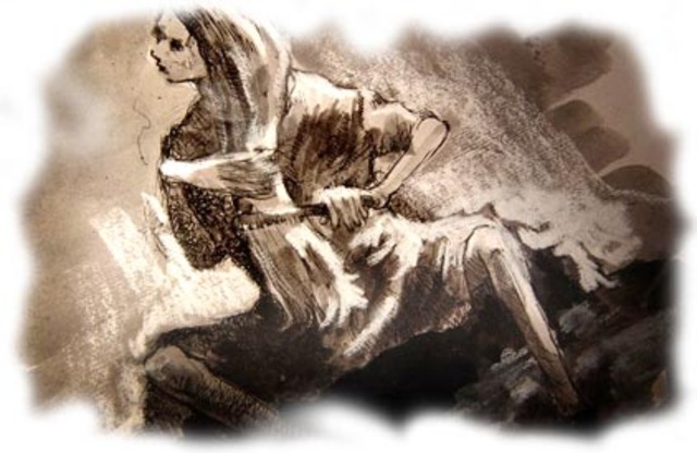 Don Quijote y sus compañeros de viaje conocen a Dorotea