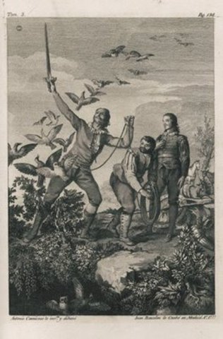 Don Quijote relata su encuentro con Montesinos.