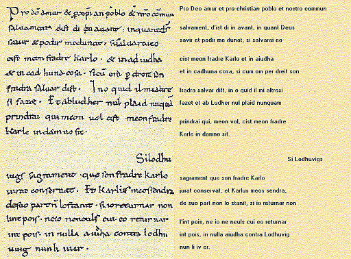 Le serment de Strasbourg