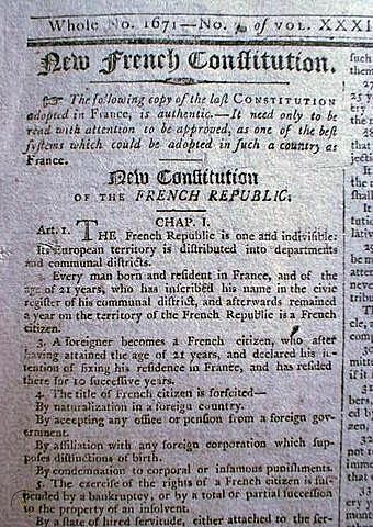 {Political Accomplishments}        Constitution