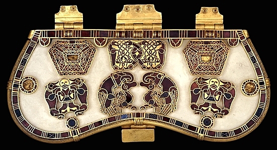 Purse Cover and Jewelry from Sutton Hoo, England