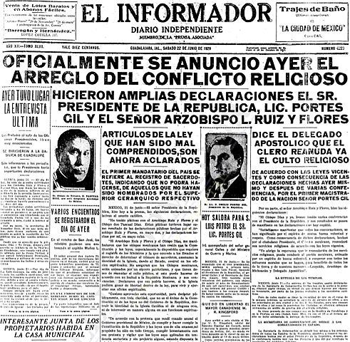 Fin de la Guerra Cristera