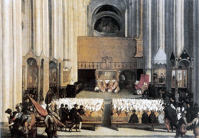 Celebración del Concilio de Trento,