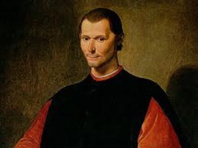 Machiavelli writes The "The Prince"