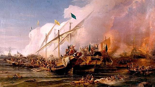 DERROTA DE LA FLOTA CRISTIANA Y FIRMA DE LA TREGUA DE NIZA