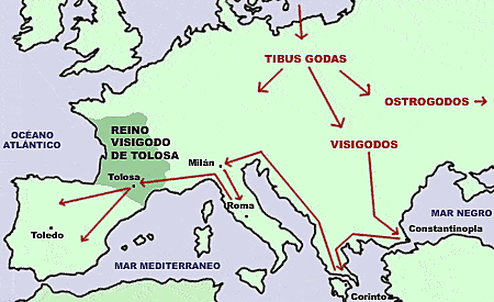 Legada de los visigodos a la península.