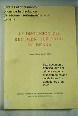 La abolición de los señoríos