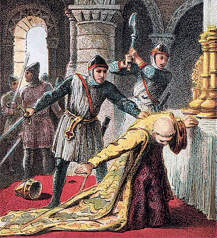 Mort de Thomas Becket.