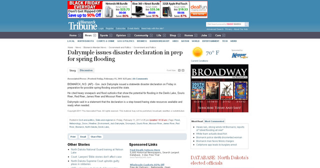 Dalrymple Declares Emergency