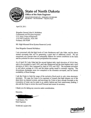 Todd Sando Expresses Concerns