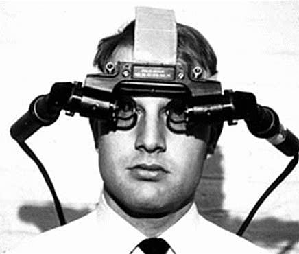 First head-mounted graphical display
