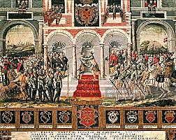 Guerra hispano-francesa, con victorias de España. Paz de Cateau-Cambrésis