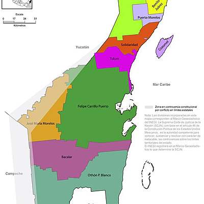 Timeline: Surgimiento del Territorio Federal de Q. Roo y su consolidación