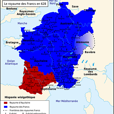 Timeline: Frise chronologique du Royaumes francs