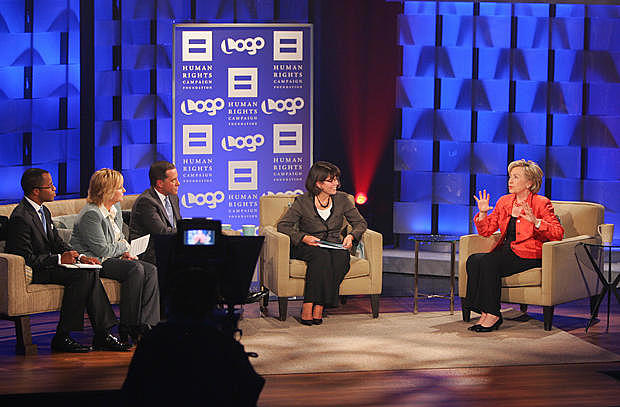 the Logo cable channel hosts the first American presidential forum focusing specifically on LGBT issues, inviting each presidential candidate.