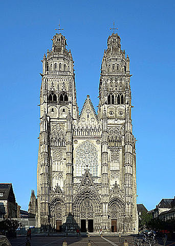 Gótico flamígero / catedral de Tours