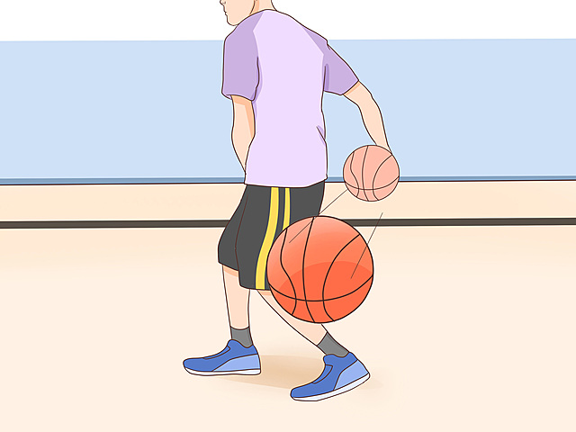 Dribling entre piernas y espalda.