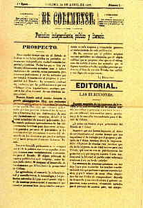 primera Legislatura de Colima