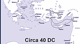 Timeline: 1° Viaggio apostolico