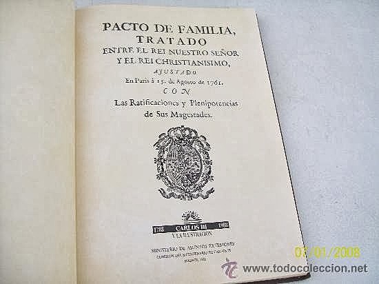 Tercer Pacto de Familia y derrota en la guerra de los Siete Años.