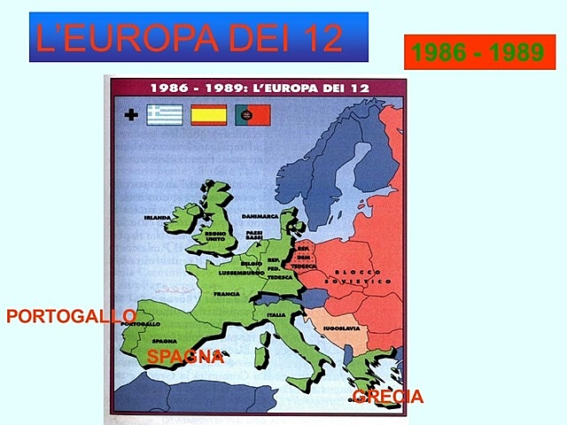 L’Europa dei 6 diviene l’Europa dei 12