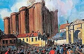 Wybuch rewolucji francuskiej - zburzenie Bastylii