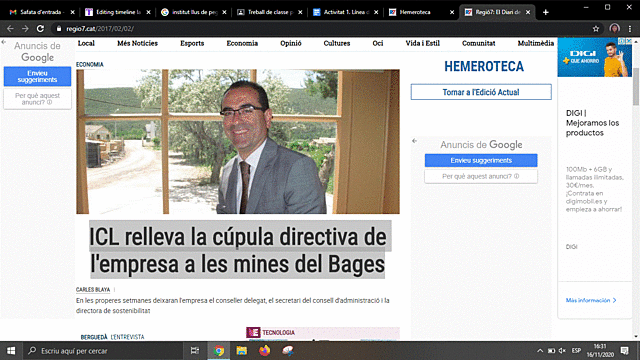ICL relleva la cúpula directiva de l'empresa a les mines del Bages