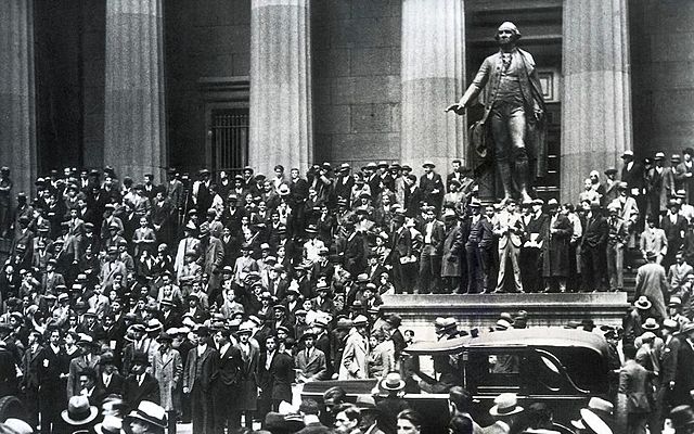 Krach boursier et début de la grande dépression