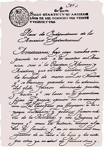 Promulgación del plan de Iguala.