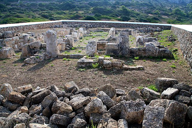 Son Bou. Basilica paleocristiana. Menorca.