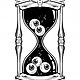 Depositphotos 325924734 stock illustration hourglass with eyeballs halloween sticker