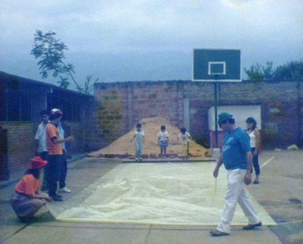 Nuestra primera zona recreativa de el colegio.