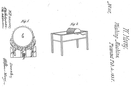 Patentado de máquina de lavar