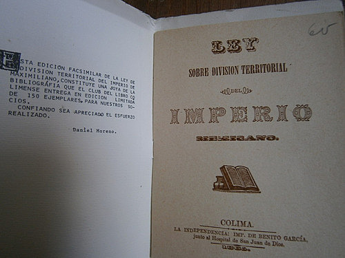 Colima es nombrado departamento.