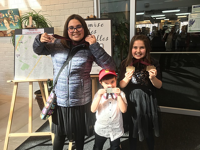 j'ai gagné deux médailles d'or!