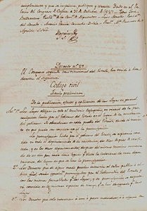 Primer Código Civil elaborado y promulgado en Oaxaca