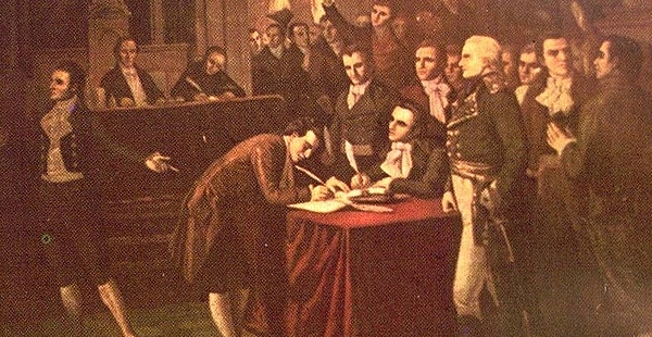 Firma de la Acta de Independencia