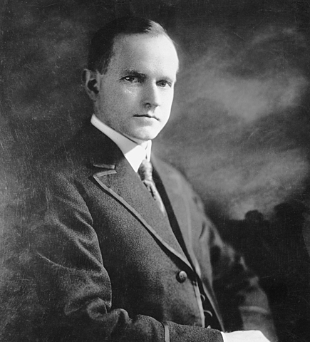 President Calvin Coolidge becomes President