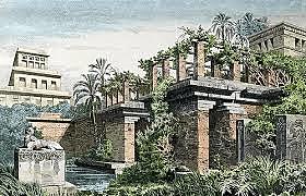 NEBUCHADNEZZAR BUILDS HANGING GARDENS OF BABYLON AS GIFT TO WIFE