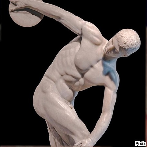 Discóbolo ( Mirón). Escultura.
