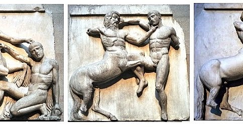 Metopas ( Fidias). Escultura.