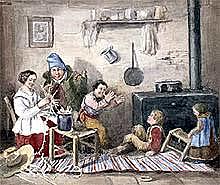 Arrivée de la première famille française