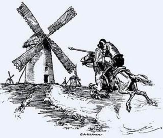 Don Quijote y los molinos de viento